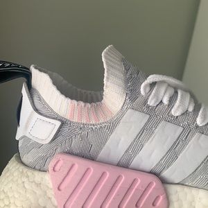 Adidas NMD_XR1 Primeknit Grey Camo - Pink — Size 9.5
